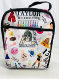 Taylor Swift Eras Tour Lunch Box Lunch Bag White Colorful