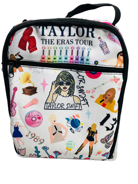 Taylor Swift Eras Tour Lunch Box Lunch Bag White Colorful