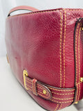 Vintage Etienne Aigner Purse Leather Red Burgundy 77810
