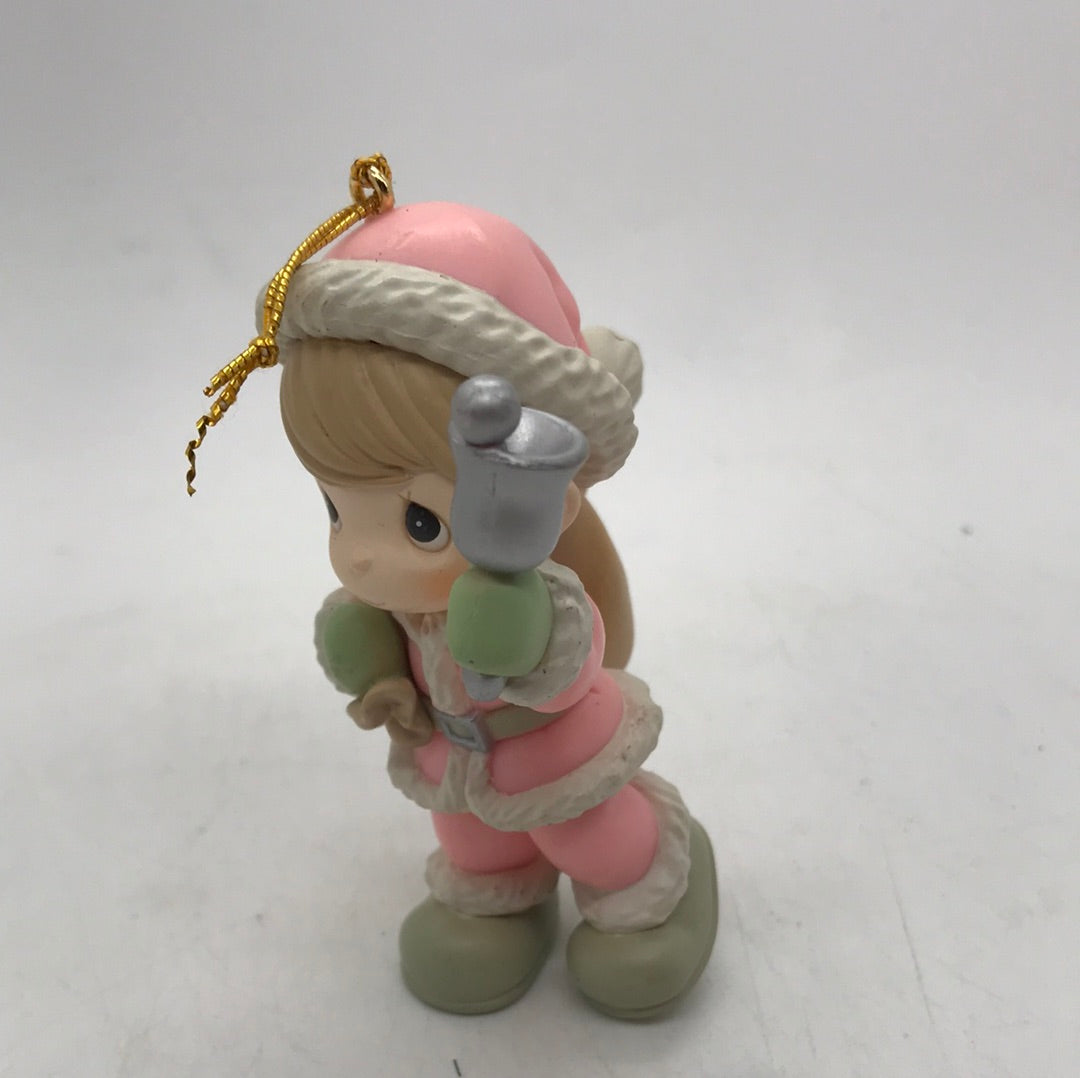 Precious Moments Boy as Santa Claus 1995 Christmas Ornament Home for Holidays