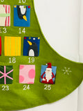 Large Advent Calendar Felt Christmas Tree with 25 Pockets 60" x 36"