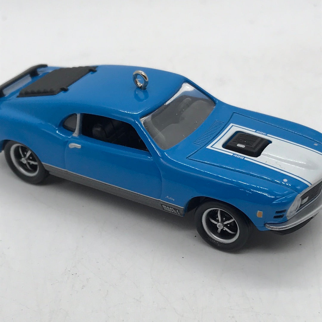 Hallmark Ornament NO BOX:  (2002) 1970 Ford Mustang Blue