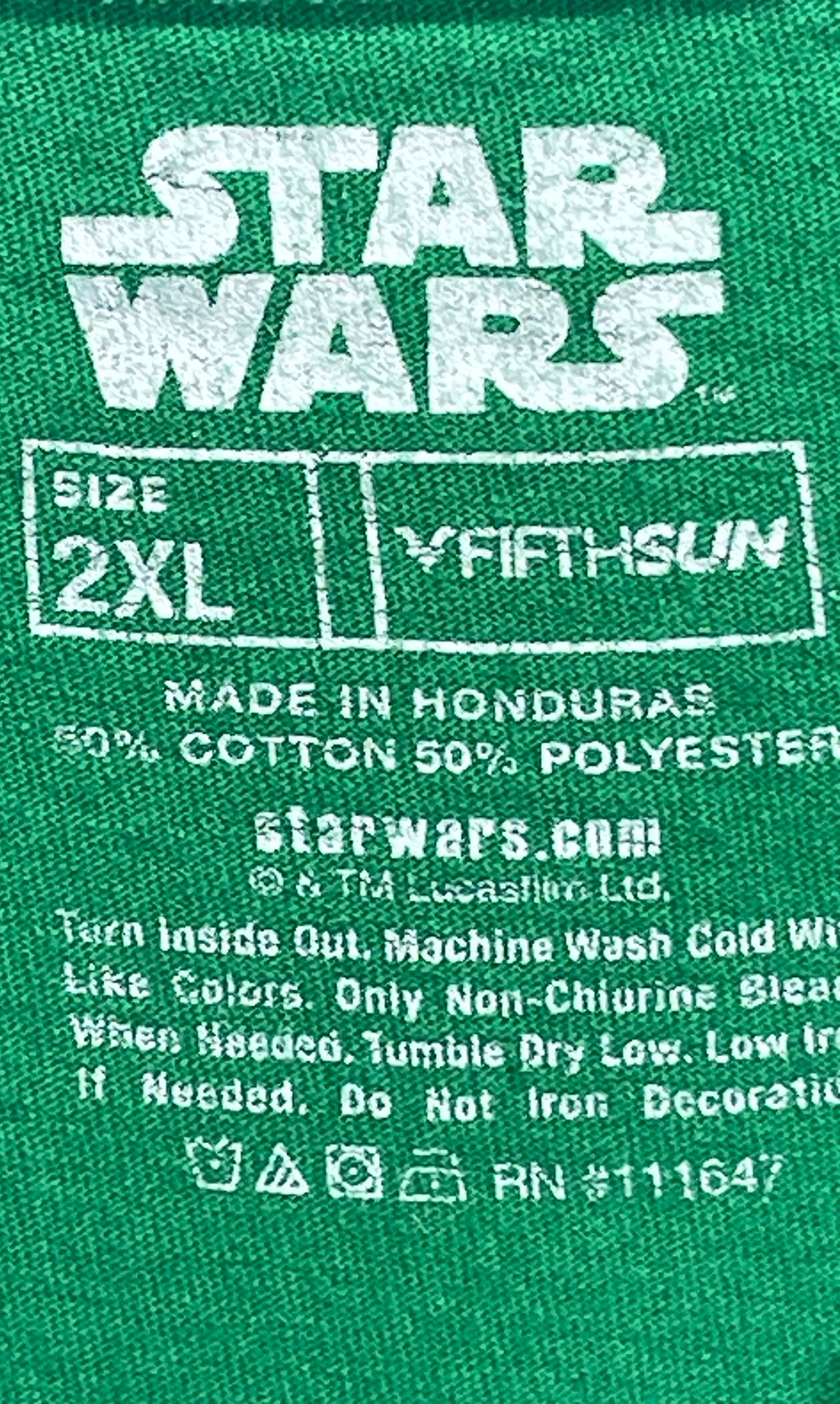 Star Wars Christmas Graphic Tee Shirt Darth Vader GREEN Adult 2X