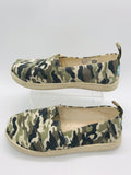 Toms Camouflage Pattern Slip On Shoes Girls 12Y