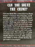 Brain Games Criminal Minds Puzzle Book Lt Wear