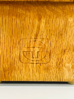 Wooden Knife Block 6 Slots Pecan Stain Lt Wear
