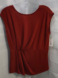 Tahari Burnt Orange Shirt Ladies M