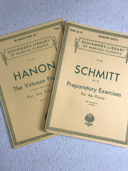 Vintage 1976 Schirmer's Library of Musical Classics 2 Book Set for Piano