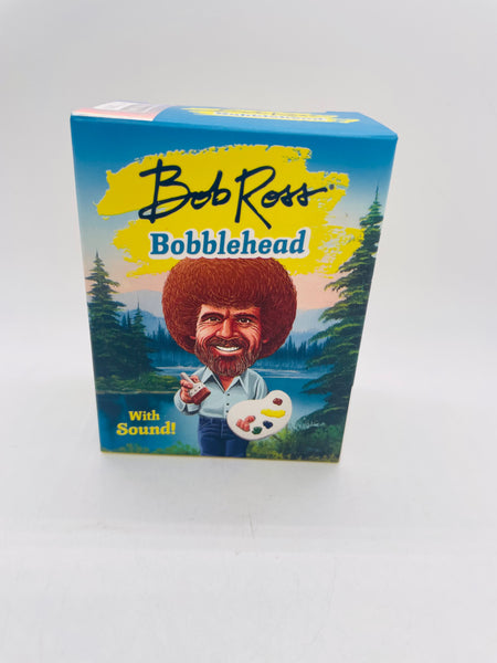 NEW! Bob Ross Bobblehead with sound! 4" bob with Flipbook SO CUTE!
