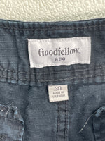 Goodfellow & Co Cargo Shorts Black Mens 30 Boys XL