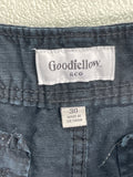 Goodfellow & Co Cargo Shorts Black Mens 30 Boys XL
