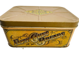 VINTAGE Tin Box FANCY CAKES and BREADS Large Tin Brown Typical Age Rusting