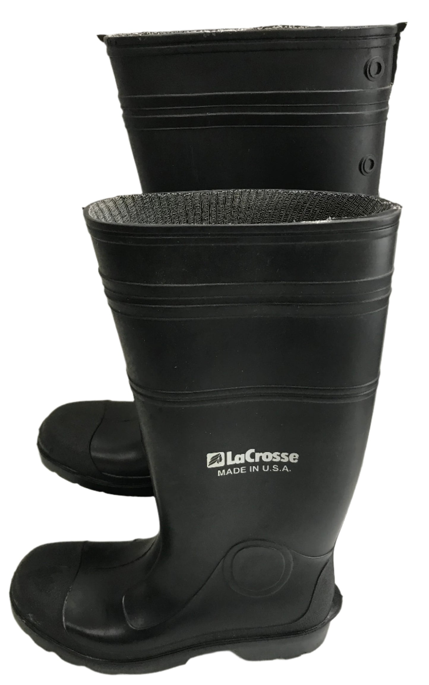 LaCrosse Black Rubber Boots Mens 8