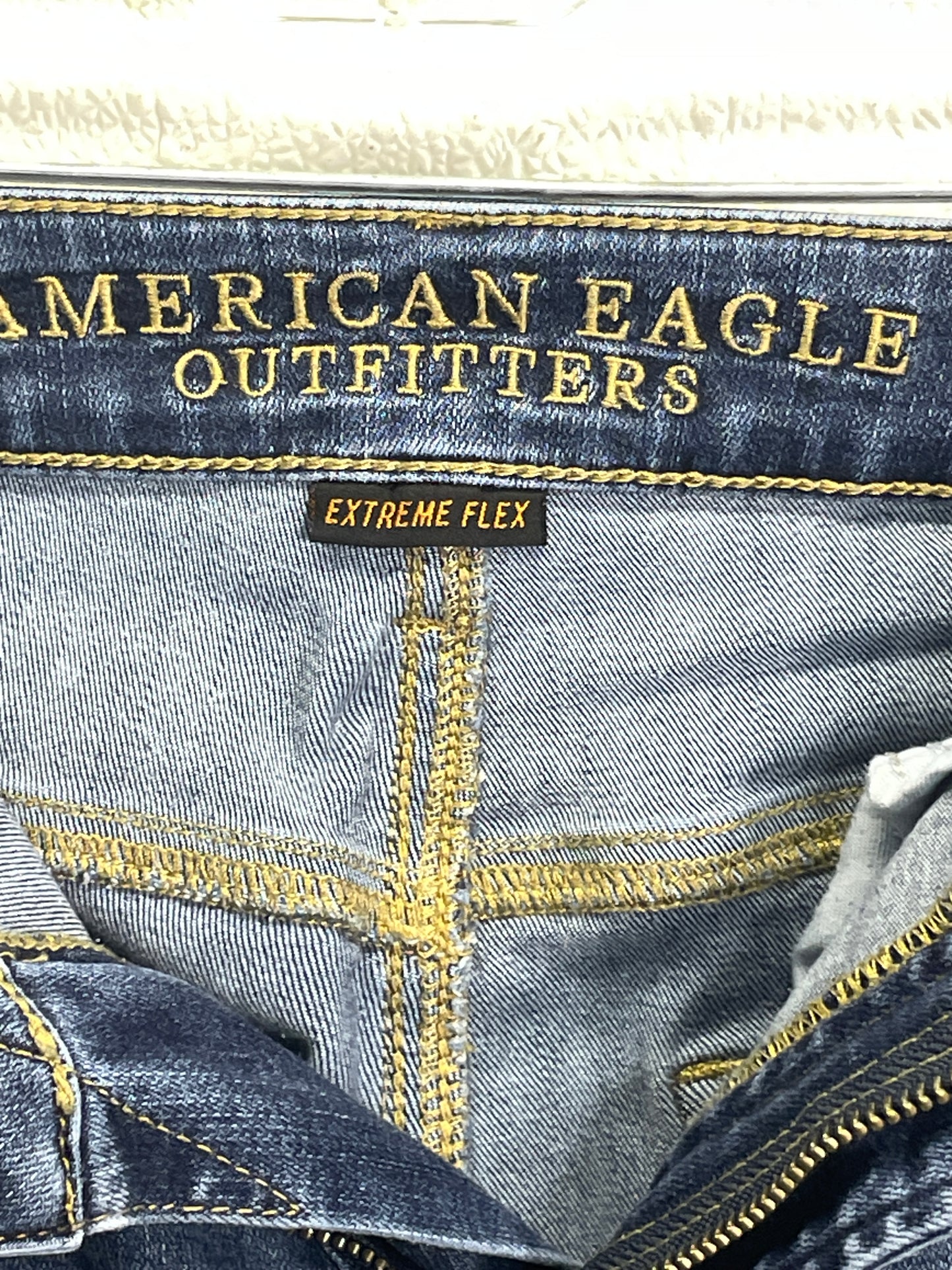American Eagle Outfitters Blue Jeans Denim Extreme Flex Straight Leg Mens US 30 x 32