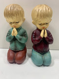 Vintage Norleans Japan Ceramic Praying TWIN BOYS 7"