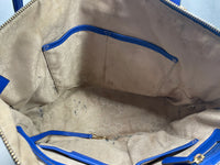 Michael Kors MK Purse Blue Pebble Leather Well Loved