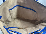 Michael Kors MK Purse Blue Pebble Leather Well Loved