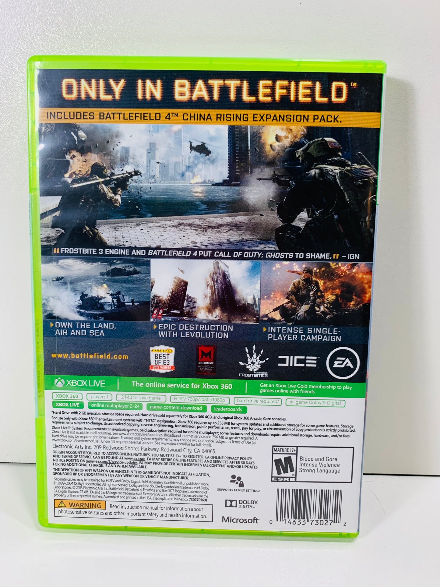 XBOX 360 EXCELLENT CONDITION - Battlefield 4