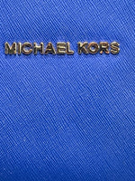 Michael Kors MK Purse Blue Pebble Leather Well Loved