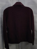 Apana Burgundy Cowl Neck Shirt Ladies M