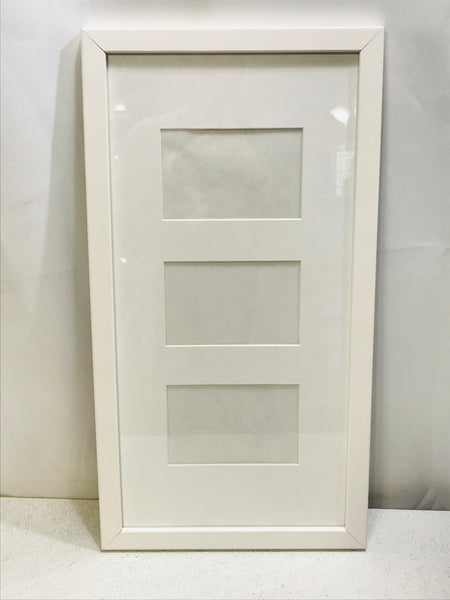 3 Part Picture Frame White 22"x 12"