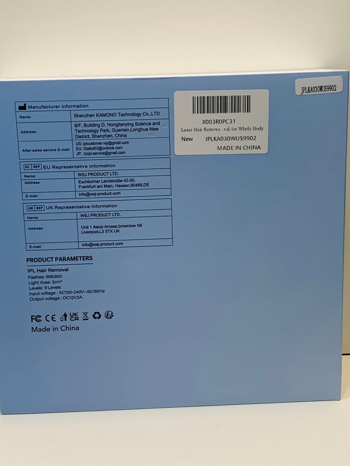 EUC Lt Use IPL Hair Removal 9 Intensity Levels