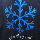 Blue Sweatshirt With Blue Snowflake One of a Kind Juniors S