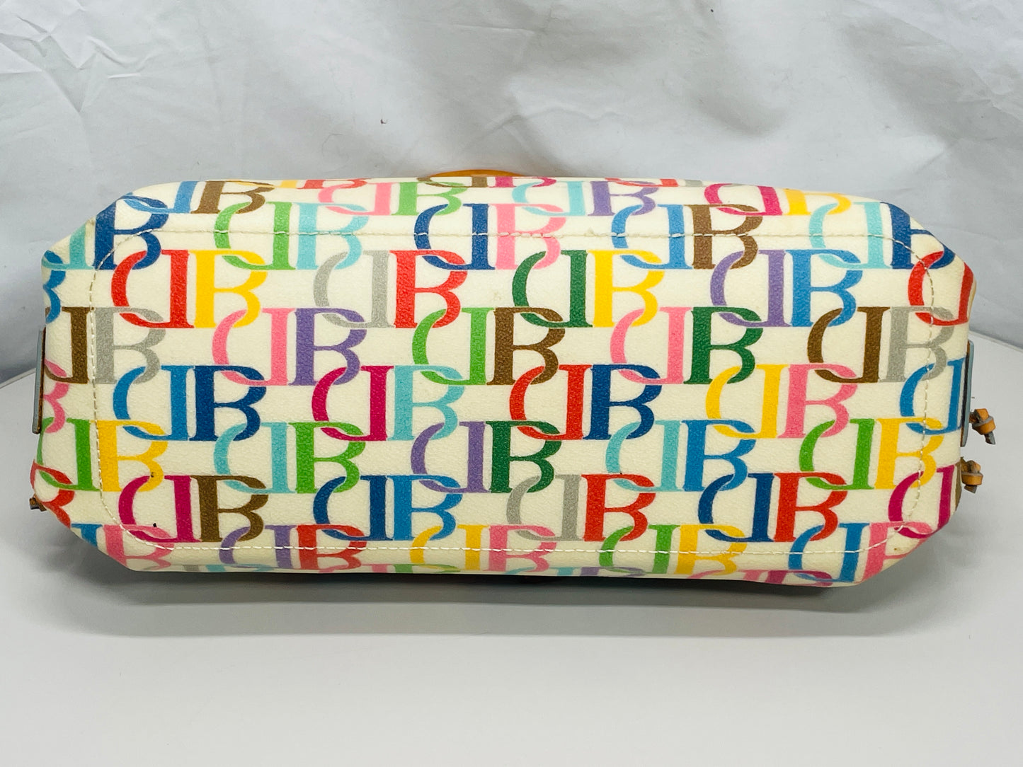 VINTAGE Dooney & Bourke Purse with Rainbow Signature Initial Logo Y2K