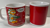 Vintage Garfield Mug Set Jim Davis 1978 Christmas Tip #1 / 1978 Bah Humbug