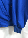 VINTAGE Eddie Bauer Bomber Style Jacket Royal Blue Plaid Liner Mens L