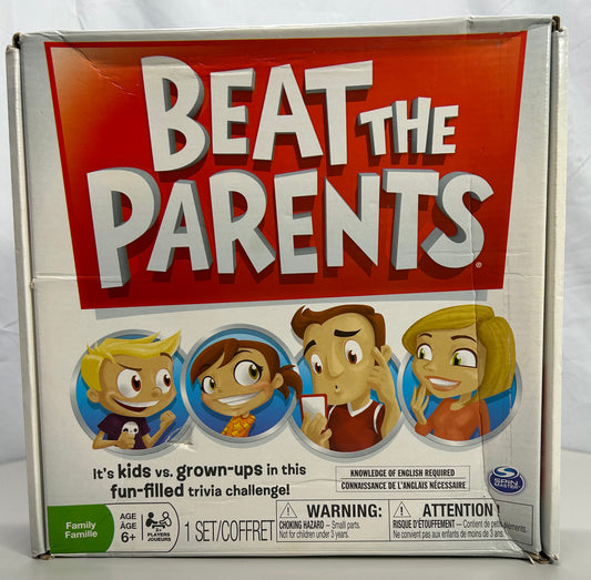 Spin Master Beat The Parents Board Game COMPLETE Damaged Box