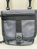 Eddie Bauer Crossbody Bag Canvas GRAY Mini Messenger Bag Travel Companion 7"