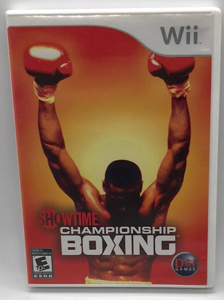 Wii Game  showtime championship boxing LT SCRATCHING