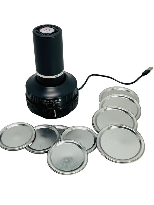 TESTED Ball Jar Vacuum Seal Kit Large and Regular Missing Instructions with Storage Container