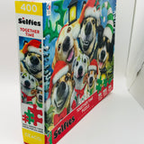 OPEN BOX/UNCOUNTED PUZZLE: Ceaco Together Time 400 PC Selfies with Doggies