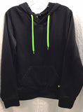 Under Armour Hoodie Black with Lime Green Logo  YOUTH L