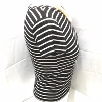 Olivia Rae Black and White Stripe Shirt Side Knot Juniors XS