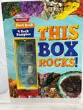 Rock Collection Rough Crystals Gemstones 6 lbs of fun! + Fact Book & Samples LOT