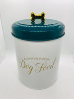Tin "Always Fresh Dog Food" Canister 10.5" x 7"