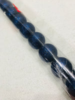 Tube of Blue Glitter Ornaments 12 pcs Small 4" Balls