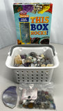 Rock Collection Rough Crystals Gemstones 6 lbs of fun! + Fact Book & Samples LOT