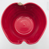 Pubbly(?) Pottery Apple Bowl Red 8"