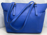 Michael Kors MK Purse Blue Pebble Leather Well Loved