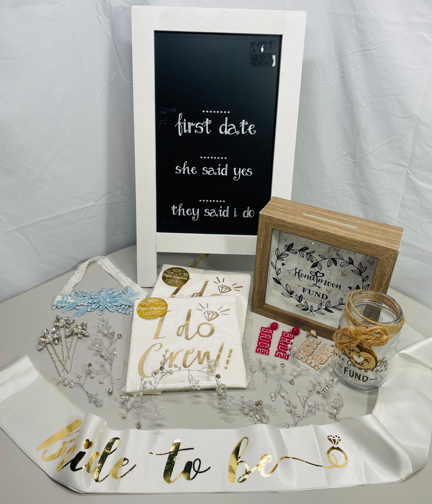 Wedding Bride to Be Accessories LOT