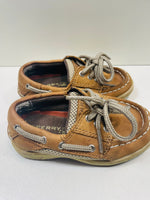 Sperry SHOW WEAR Brown Leather Loafer Shoes Boys 6M