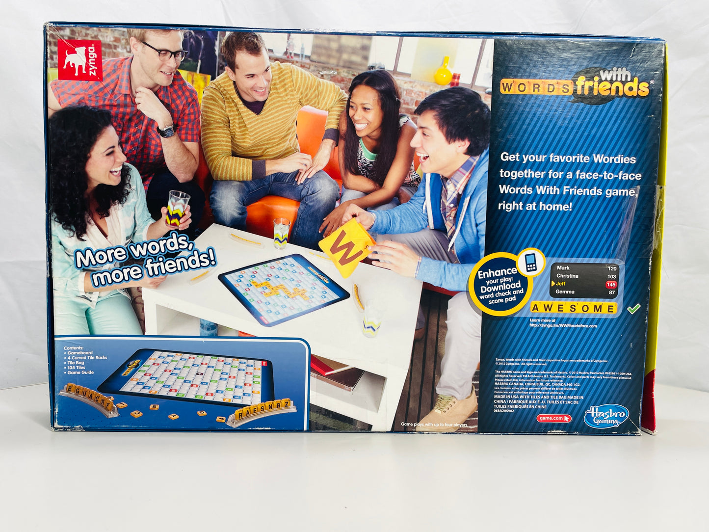 2012 Words with Friends Scrabble Board Game COMPLETE