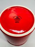 Boston Warehouse Kitchen Utensil Holder RED Ceramic