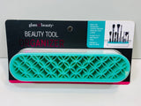 NEW! Glam & Beauty Beauty Tool Organizer Teal / White