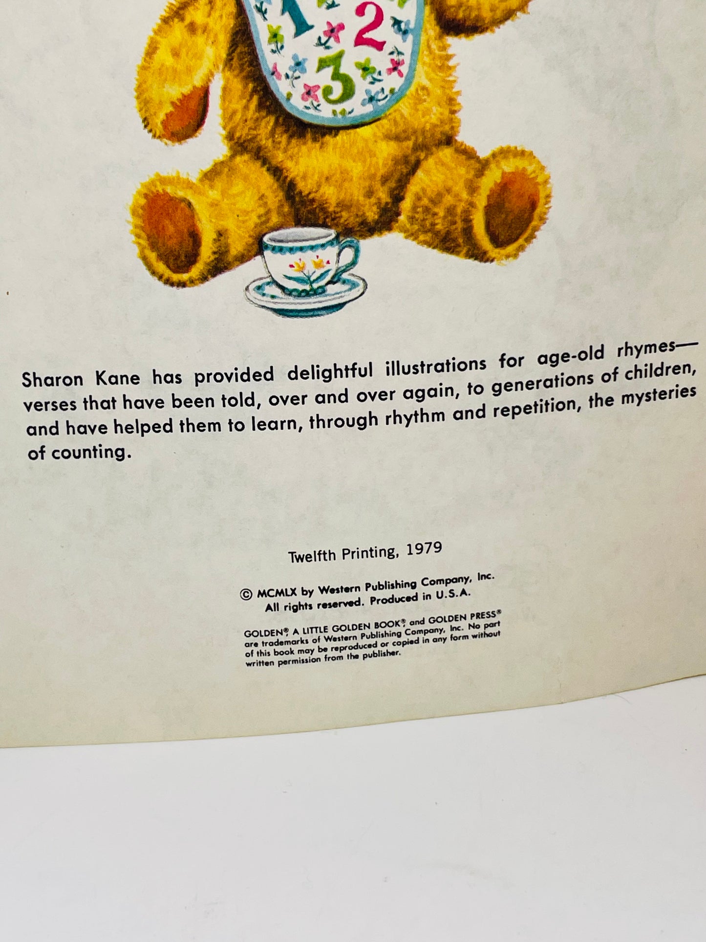 Vintage Book Twelfth Printing 1979 Little Golden Book Counting Rhymes