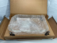 Vintage Leonard Silver Plated Server with Glass Casserole Dish Beautiful Petina Pattern!